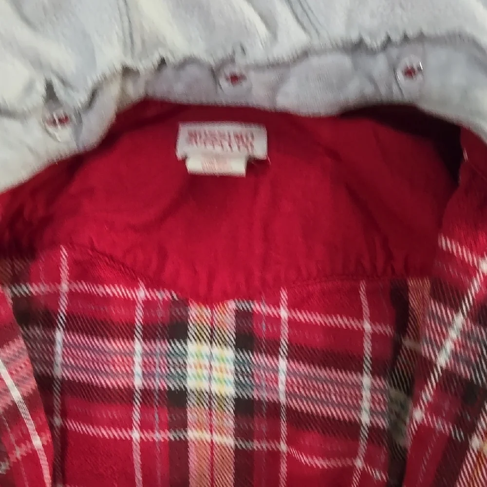 Red Plaid‎ Kids Shirt w/ Hood
